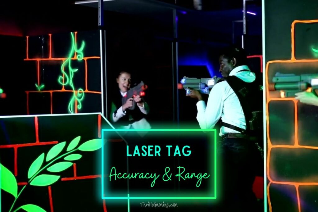 Laser tag accuracy and shooting range