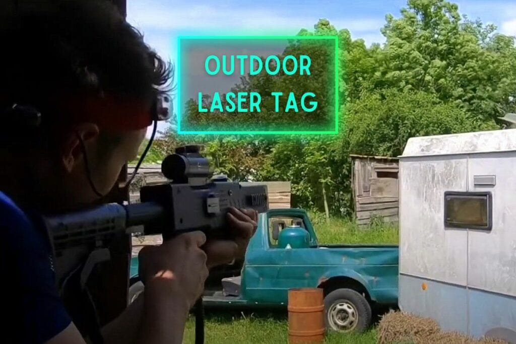 Outdoor laser tag party
