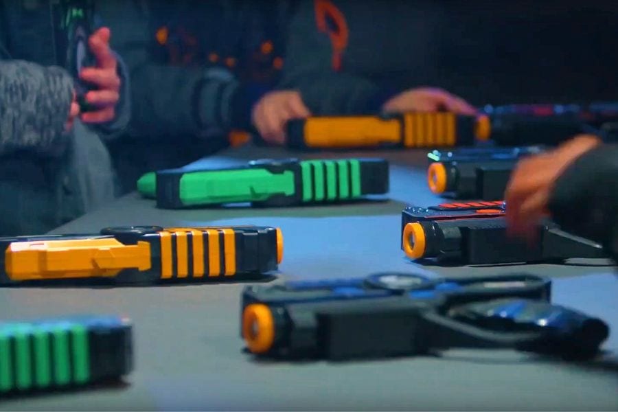 Laser tag sets for playing at home