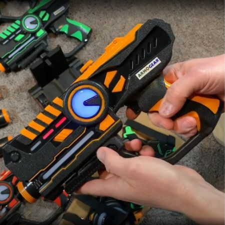 Rechargeable Laser Tag Set for Kids, Teens & Adults, with Gun