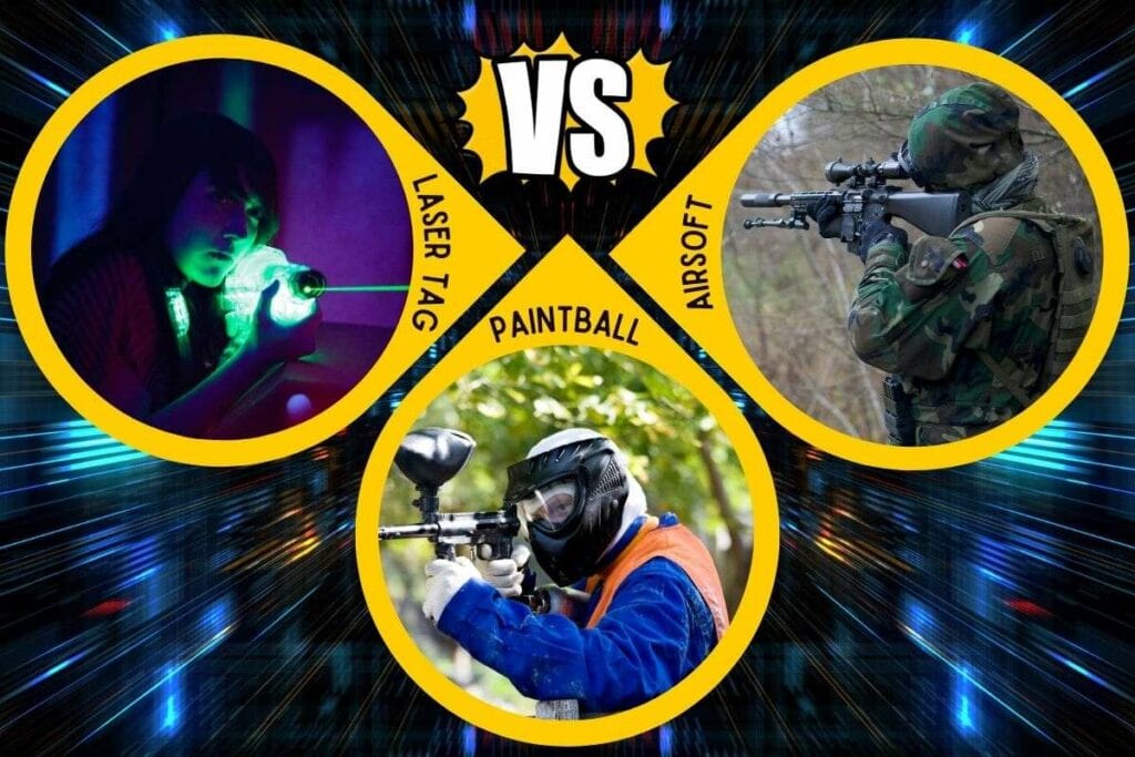 Laser Tag Vs Paintball Vs Airsoft