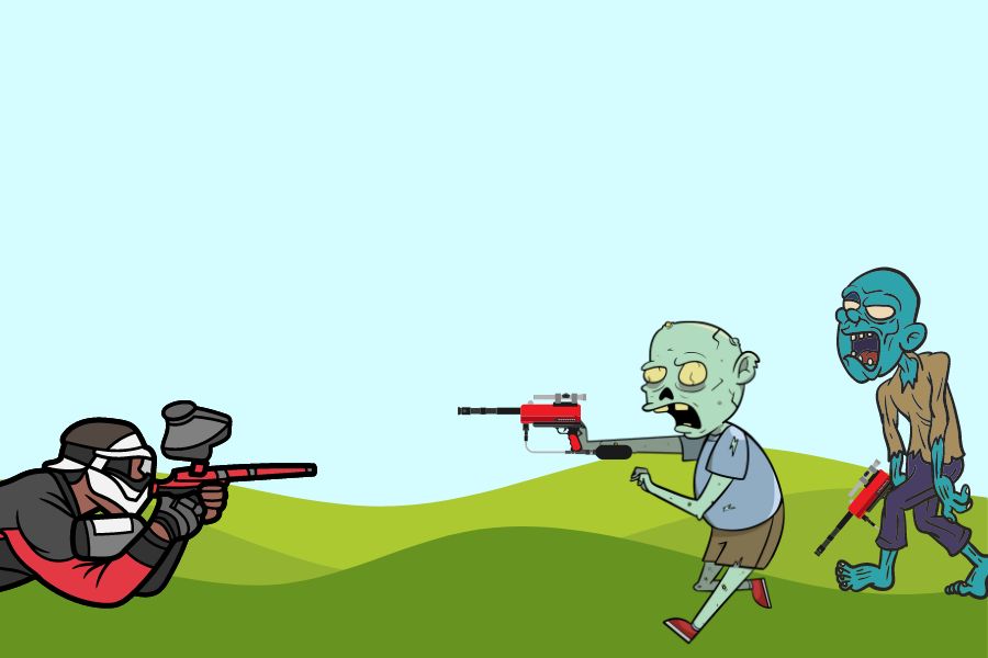 Zombie Apocalypse game in paintball