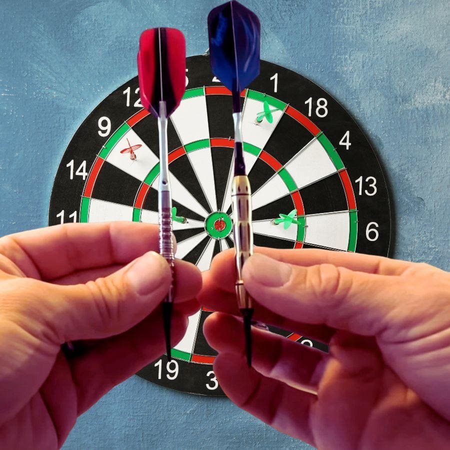 Soft tip darts with electronic dartboard at my home