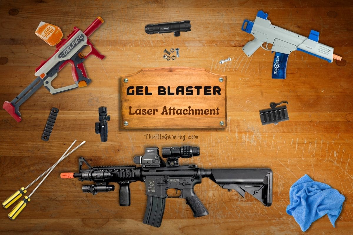 Gel blaster laser attachment