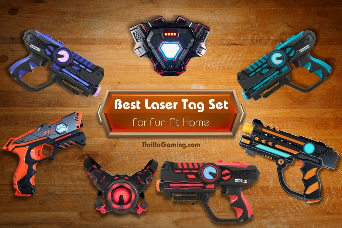 Strike Rechargable Laser Tag Game 4 Player Battle Set Gun Blasters